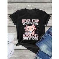 T-shirt Print Graphic T-shirt For Women's Adults' Hot Stamping 100% Polyester Casual Daily miniinthebox