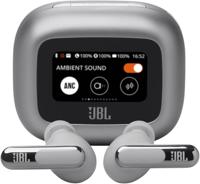 JBL Live Beam 3 Wireless Earbud Headphones, Adaptive Noise Cancelling- Silver