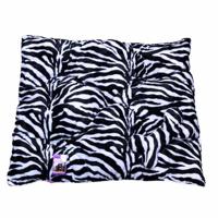 Coco Kindi Cushion With Bone Zebra Stripe Washable Fur Bed For Dogs & Cats - Size 2