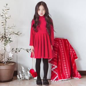 Red Girls Corduroy Dress