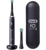 Oral B IO9 Black Onyx Rechargeable Tooth Brush. 7 Smart Modes. IO Technology, Ai With 3D Teeth Tracking, Interactive Display, 3Hrs. Fast Magnetic Charger - iOM9.2B2.2AD