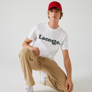 Men's Lacoste And Crocodile Branded Cotton T-shirt