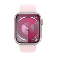 Apple Watch Series 9, GPS + Cellular 41mm, Pink Aluminum Case With Light Pink Sport Band