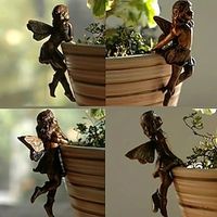 4pcsset Fairy Hanging Cup Decoration - Ideal for Pot Edge Ornamentation, Courtyard Design, Bonsai, Resin Craftsmanship Lightinthebox