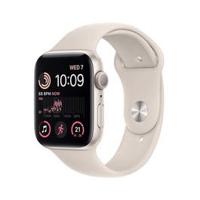 Apple Watch SE GPS+ Cellular 40mm Starlight Aluminium Case with Starlight Sport Band - Regular (MNPH3AE/A)