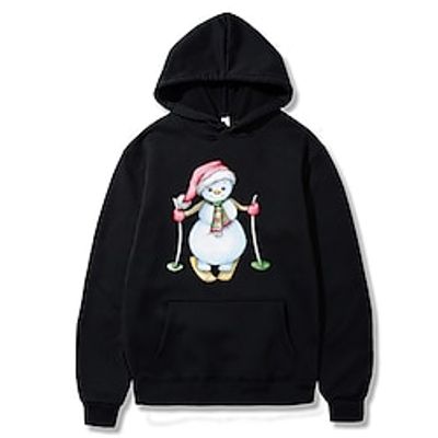 Christmas Cosplay Hoodie Cartoon Manga Anime Front Pocket Graphic Hoodie For Men's Women's Unisex Adults' Hot Stamping 100% Polyester Party Festival miniinthebox