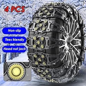 4X Snow Chains Auto Traction Aid Snow Ice Tire Spikes Snow Chain Winter Lightinthebox