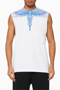 Pictorial Wings Cotton Tank Top