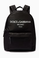 Rubberized Logo Backpack in Nylon - thumbnail
