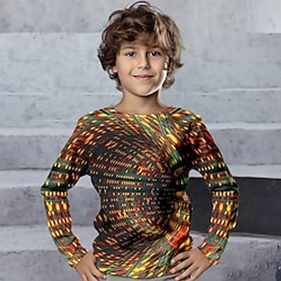 Boys 3D Graphic Tee Shirt Long Sleeve 3D Print Spring Fall Sports Fashion Streetwear Polyester Kids 3-12 Years Crew Neck Outdoor Casual Daily Regular Fit miniinthebox Boys 3D Graphic Tee Shirt Long Sleeve 3D Print Spring Fall Sports Fashion Streetwear Polyester Kids 3-12 Years Crew Neck Outdoor Casual Daily Regular Fit miniinthebox