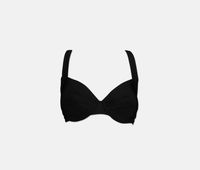 Womens Halter Bikini Top Swimsuit  Black - thumbnail