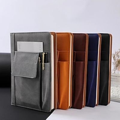A5 Book Office Notepad Multi-functional Pocket Ledger Imitation Cloth Pu Leather Stationery Notebook miniinthebox