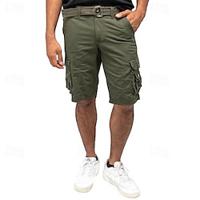 Men's Tactical Shorts Cargo Shorts Shorts Button Multi Pocket Plain Wearable Short Outdoor Daily Going out Fashion Classic Black Wine Lightinthebox