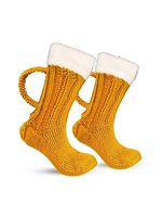 Unisex Beer Socks Terry Thick Wool Socks 3D Beer Mug Socks Floor Socks Warm Mid-calf Socks
