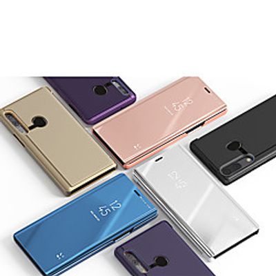 Phone Case For Huawei Full Body Case Leather Huawei Honor 10 Honor 10 Lite Huawei Y9 2019 (Enjoy 9 Plus) Huawei Note 10 nova 3 Huawei Nova 3i with Stand Mirror Solid Color PU Leather PC miniinthebox