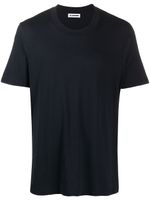 Jil Sander crew neck cotton T-shirt - Blue - thumbnail