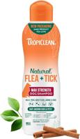Tropi Clean Natural Flea & Tick Shampoo - Maximum Strength For Dogs - 20 oz