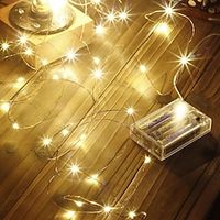 1 pack 50 LED Fairy Lights - 5 Meter, 3AA Battery Powered, Perfect for Christmas, Weddings, Parties, Family Vacations, Gatherings, and More - Always On miniinthebox - thumbnail