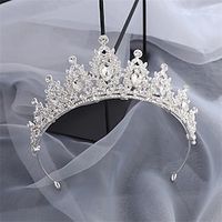 Brides Crowns Headpieces Birthdays Cross-Border Weddings Headbands Accessories Queen Wedding Alloy Headpieces Hair Accessories Crowns Etc Lightinthebox