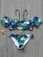 Sexy Print Word Shoulder Two-Pieces Bathing Suits - thumbnail