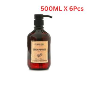 Puresel Gel Hand & Body Wash C 500ML (Pack of 6)