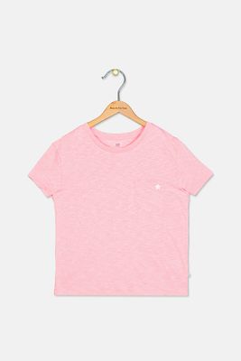 Girls Front Pocket Tee Pink Girls Front Pocket Tee Pink