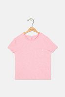 Girls Front Pocket Tee  Pink - thumbnail