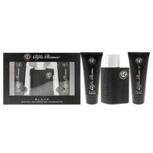 Alfa Romeo Black Gift Set Edt 125Ml + S Gel 100Ml + ASB 100Ml