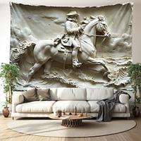 Relief Vintage Cowboy Hanging Tapestry Wall Art Large Tapestry Mural Decor Photograph Backdrop Blanket Curtain Home Bedroom Living Room Decoration Assassin Lightinthebox