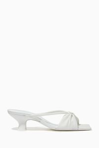 Freya Mules in Grained Leather