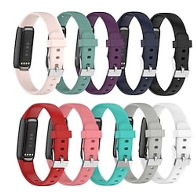 1pcs MAKACTUA Cinturino Fitbit Luxe Bracciale Cinturini di Ricambio per Luxe Cinturino di Ricambio Morbido Sport Regolabile Metallo Resistente al Sudore e Multicolore Lightinthebox