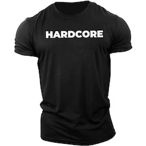 gymtier hardcore - bodybuilding t-shirt | men's gym t-shirt training clothing grey Lightinthebox