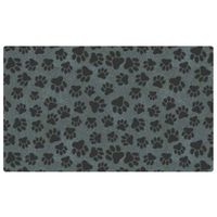 Drymate Mats For Dogs & Cats Paw Dots Black 12 X 20 Inch - 30 Cms X 50 Cms