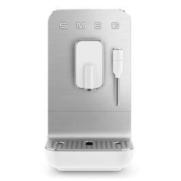 SMEG Bean to Cup Coffee Machine with Milk Frother & Double Drip Tray - White (BCC12WHMUK)