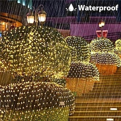 Solar Led Light Outdoor 1.5x1.5m 32m 46m Waterproof Lights Solar Panel Net Garland Garden Fairy Lawn Street Decoration Lamp Lightinthebox