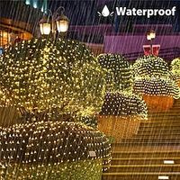 Solar Led Light Outdoor 1.5x1.5m 32m 46m Waterproof Lights Solar Panel Net Garland Garden Fairy Lawn Street Decoration Lamp Lightinthebox - thumbnail