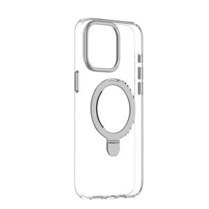 Momax Flip Magnetic Case For iPhone 15 Pro 6.1-Inch - Transparent
