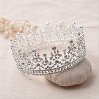 Wedding Bride Crystal Rhinestone Crown Bridal Headband Queen Tiara Hair Accessories