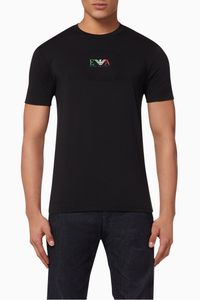 Micro Eagle Tri-Coloured Jersey T-Shirt