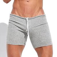 Men's Sweat Shorts Shorts Bermuda shorts Drawstring Elastic Waist Plain Comfort Sports Short Yoga Daily Gym Athleisure White Khaki Micro-elastic Lightinthebox - thumbnail