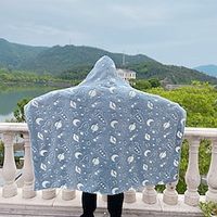 Adults' Oversized Hoodie Blanket Wearable Blanket Unicorn Print Onesie Pajamas Flannel Cosplay For Men's Women's Christmas Animal Sleepwear Cartoon Festival / Holiday Costumes miniinthebox - thumbnail