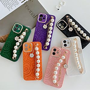 Phone Case For Apple Back Cover iPhone 12 Pro Max 11 SE 2020 X XR XS Max 8 7 Shockproof Dustproof Solid Colored Geometric Pattern TPU Lightinthebox