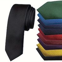 Men's Ties Neckties Solid  Plain Color Formal Evening Wedding Party Daily Wear Lightinthebox - thumbnail