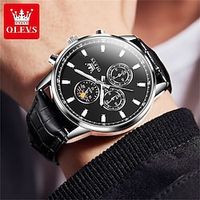 New Olevs Brand Men'S Watches Luminous Chronograph Waterproof Quartz Men'S Sports Watches Lightinthebox - thumbnail