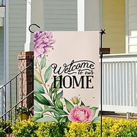 Spring Patoral Garden Flag 12x18Inch Outdoor Decorations Welcome Garden Patio Flag Flowers Yard Flag Double Sided Holiday Outdoor Flags 1pc Lightinthebox - thumbnail