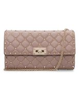 Rockstud Spike Crossbody Clutch - Powder Pink - thumbnail