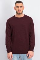 Mens Knitted Pullover  Sweater  Burgundy - thumbnail