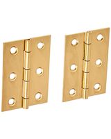 National Pack of 2 pieces 2-1/2 X 1-3/4 Inches Brass Hinge