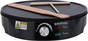 Krypton Crepe Maker, Electric Griddle Crepe Maker, Black - KNCM6387