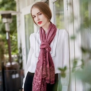 UACY 185cm*85cm Lace Cotton Scarves Shawl